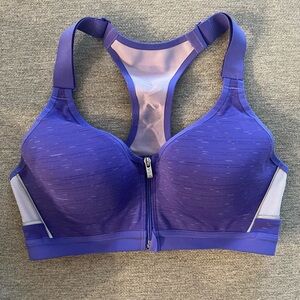 Victoria's Secret Purple High-Impact Sports Bra with Racerback